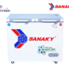 Tủ đông Sanaky Inverter VH-2599W4KD cánh kính cường lực màu xanh ngọc
