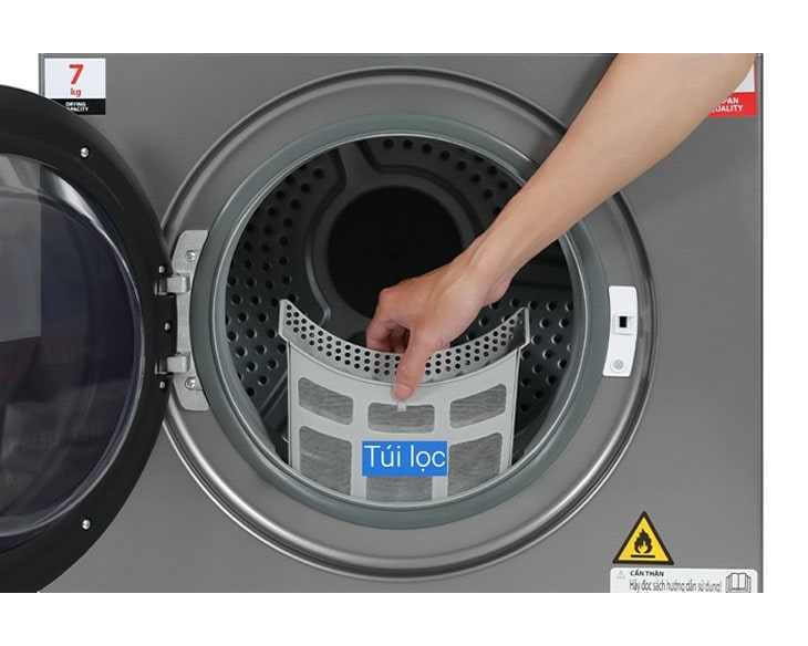 Máy sấy thông hơi Toshiba 7 kg TD-H80SEV(SK) - Ảnh 6