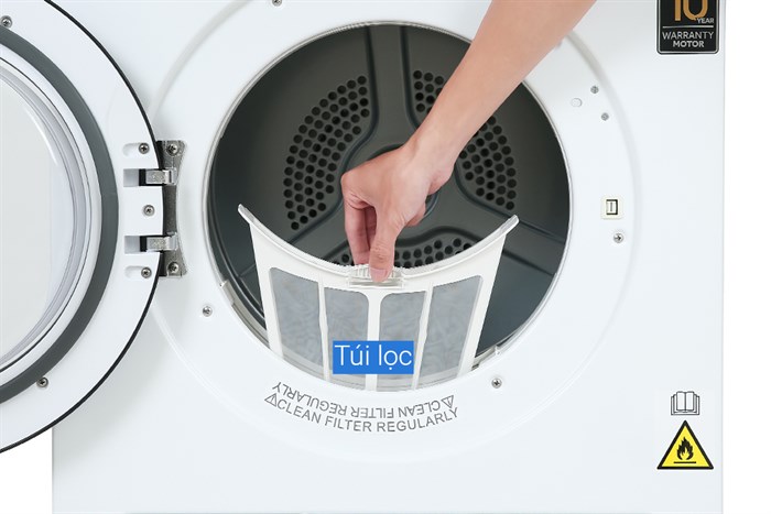 Máy sấy thông hơi Aqua 7 kg AQH-V700FW - Ảnh 5