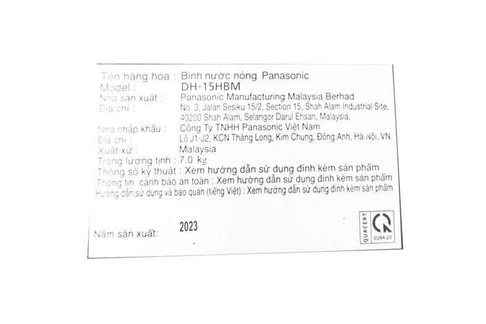 Máy nước nóng gián tiếp Panasonic 15 lít DH-15HBMVW - Ảnh 4