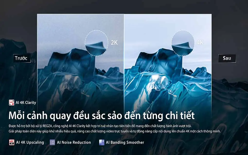 Smart Tivi QLED Toshiba AI 4K 65 Inch 65M450RP - Ảnh 2