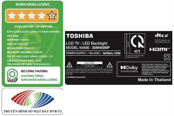 Smart Tivi QLED Toshiba 4K 55 Inch 55M450NP - Ảnh 2