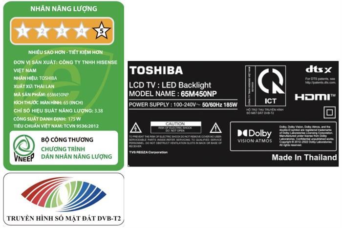 Smart Tivi QLED Toshiba 4K 65 Inch 65M450NP - Ảnh 3