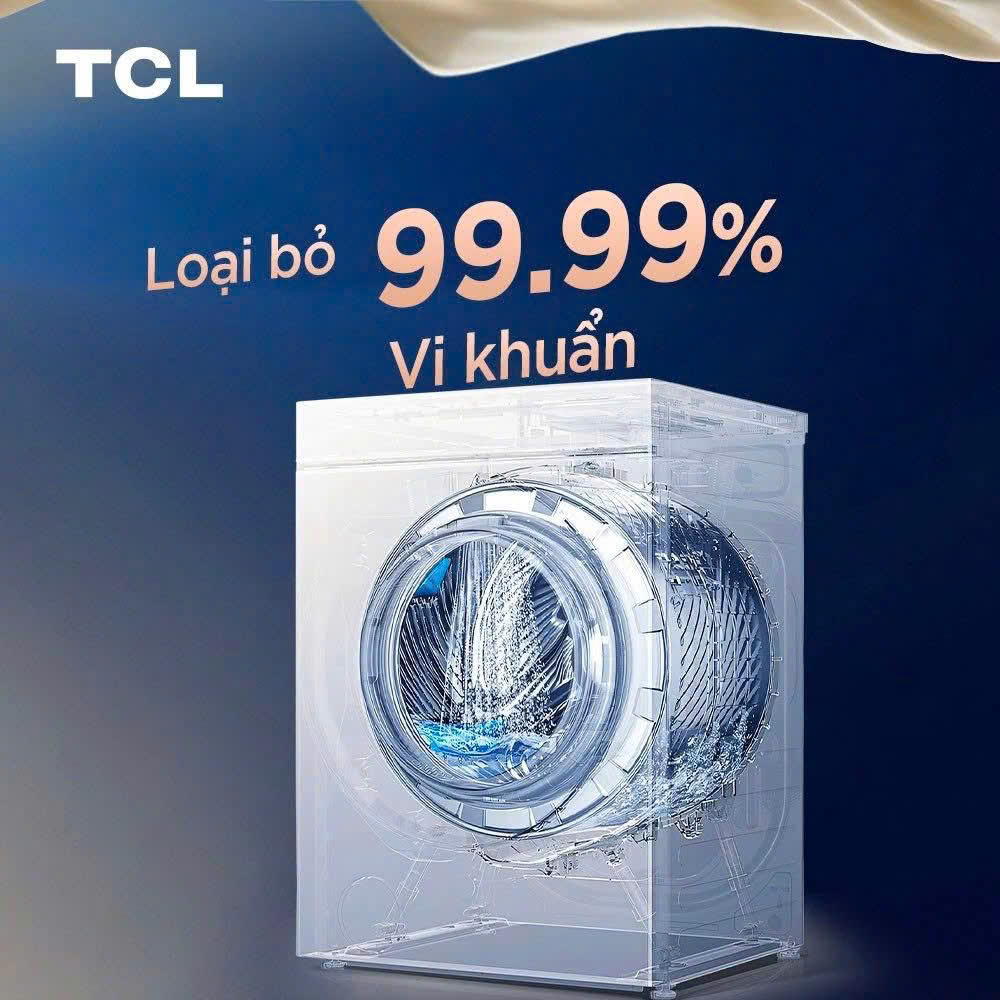 Máy giặt sấy TCL Care Aura DD Inverter giặt 10,5kg sấy 7kg - Ảnh 2