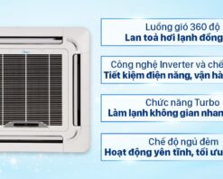 Máy lạnh âm trần Midea inverter 2.5 HP MCD-24CRDN8