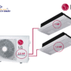 Combo Multi LG Inverter 2.5HP Z3UQ24GFD0AMNQ09GTUA0+AMNQ12GTUA0
