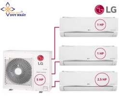 Combo Multi LG Inverter 5 HP Z5UQ48GFA0 + 3 Dàn Lạnh