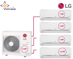 Combo Multi LG Inverter 5 HP Z5UQ48GFA0 + 4 dàn lạnh