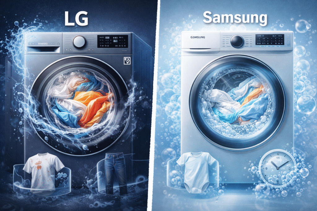 22. Máy giặt LG vs Samsung – hãng nào giặt sạch hơn
