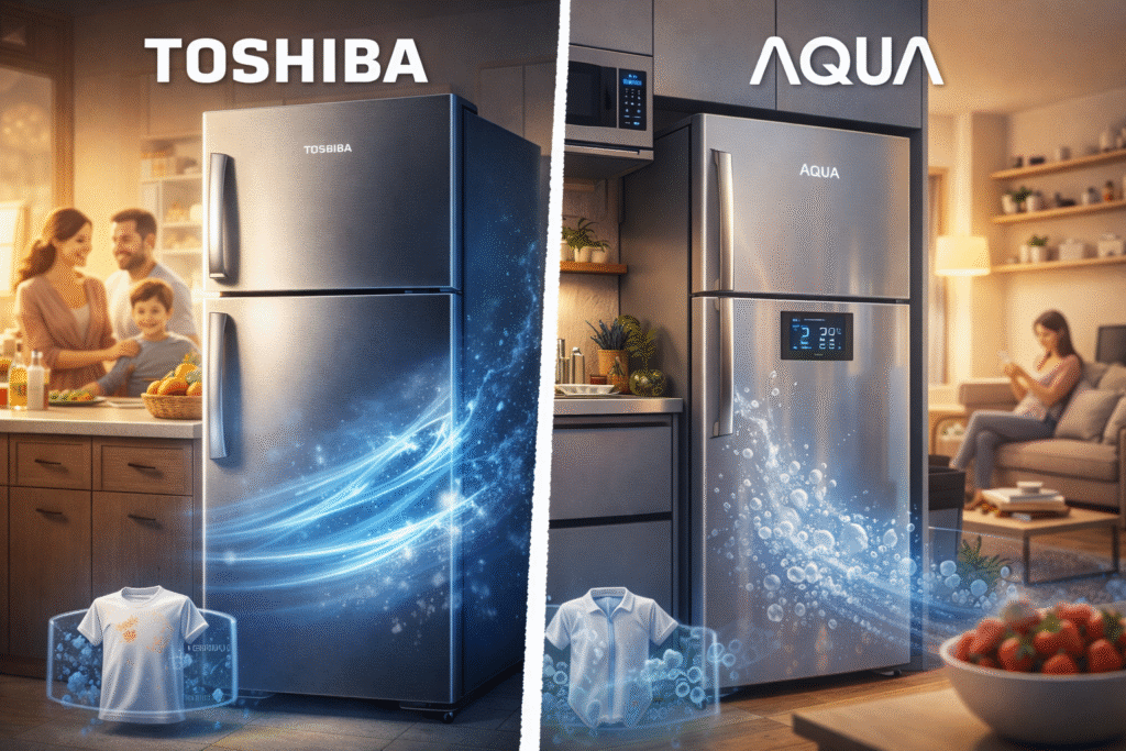 23. Tủ lạnh Toshiba vs Aqua – cái nào bền hơn