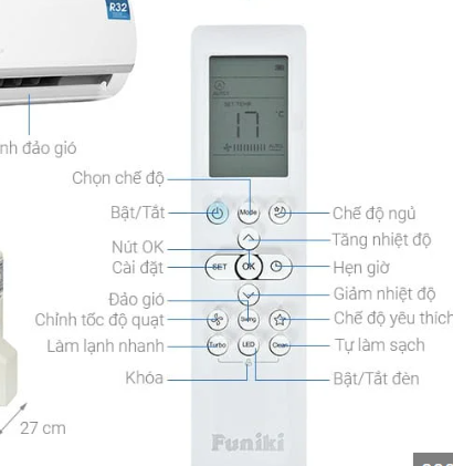 Cách chỉnh điều hòa Funiki cho mát sâu ngủ ngon