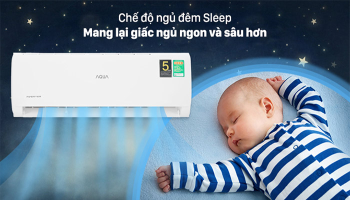 Chế độ ngủ đêm của máy lạnh Aqua
