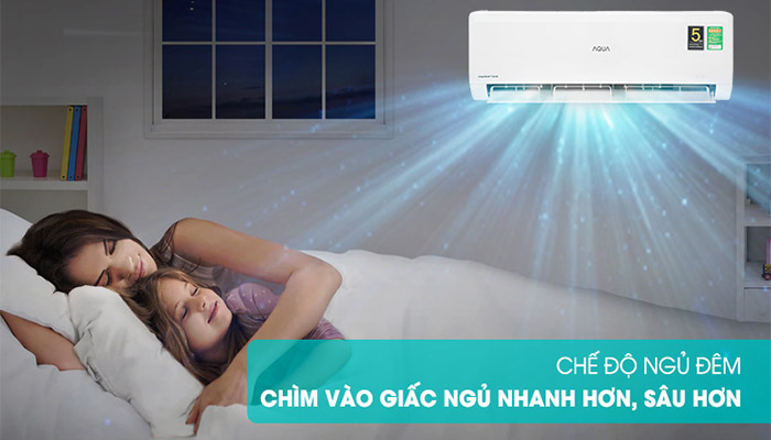 Chế độ ngủ đêm của máy lạnh Aqua