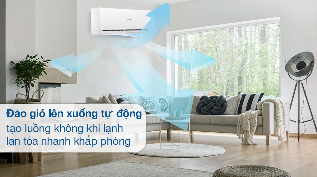 Máy lạnh Aqua luồng gió 4 chiều có thật sự mát đều cả phòng?