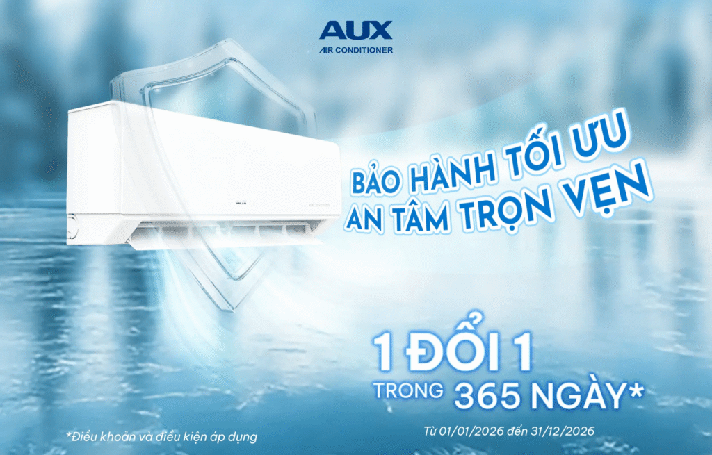 Top điều hòa AUX 2026: Đẹp, rẻ, lạnh cực nhanh