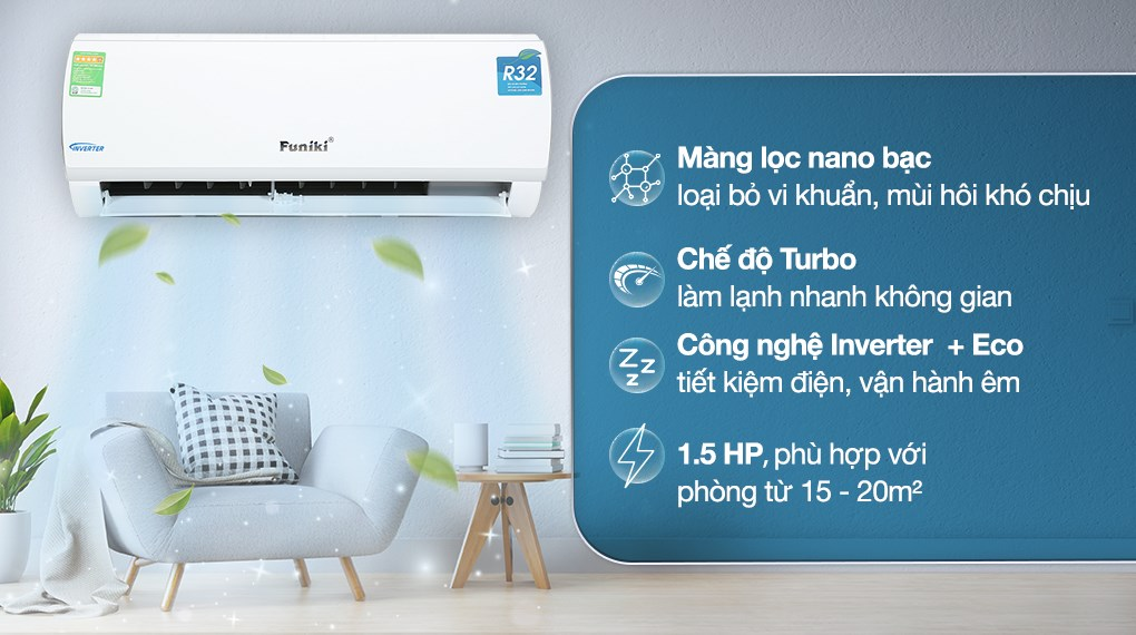Top 3 máy lạnh Funiki Inverter đáng mua nhất 2026