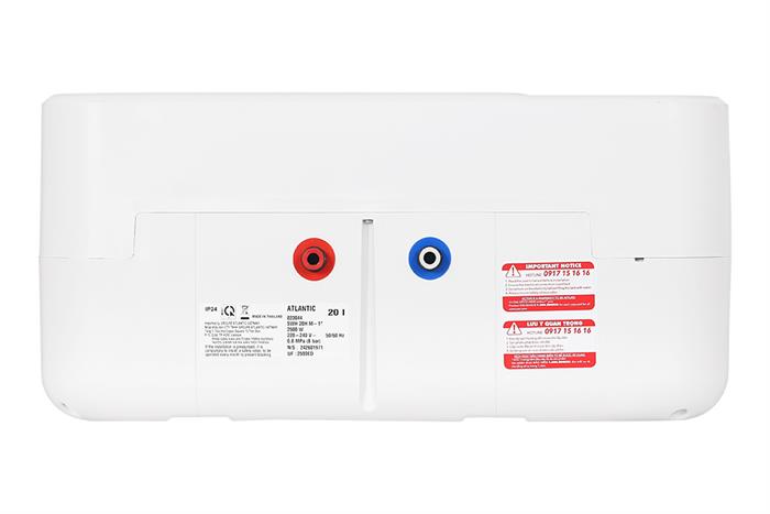 Máy nước nóng gián tiếp Atlantic 20 lít SWH 20H M-14 ESA SLIM 823044 - Ảnh 5