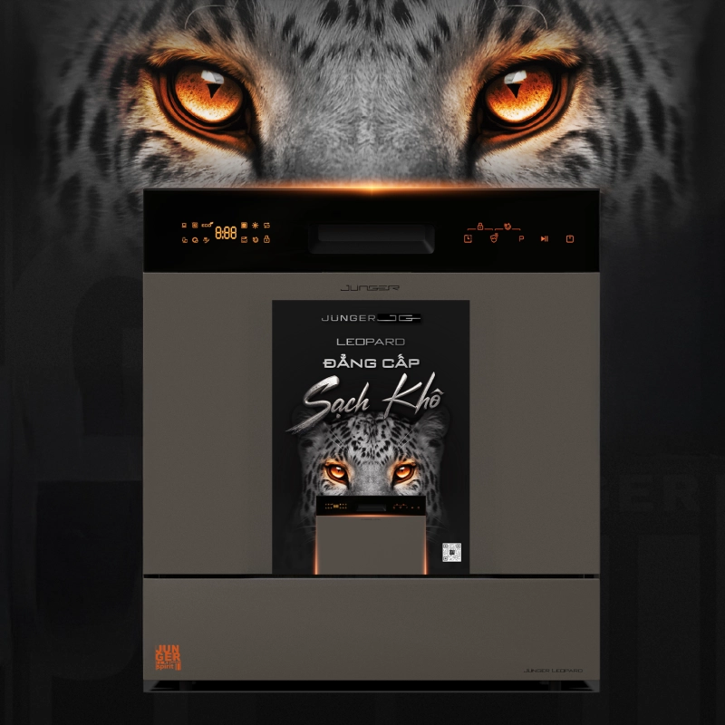 Máy rửa bát Junger JG Leopard DWJ-133-MS - Ảnh 3