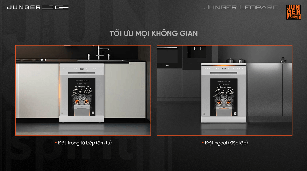 Máy rửa bát 15 bộ Junger Leopard DWJ-140 - Ảnh 8