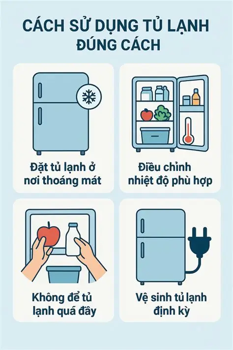 Cách sử dụng tủ lạnh mới mua