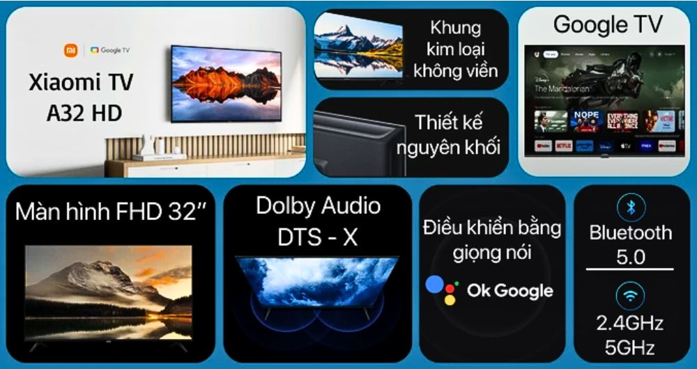 Top 5 tivi Xiaomi 4K đáng mua nhất hiện nay