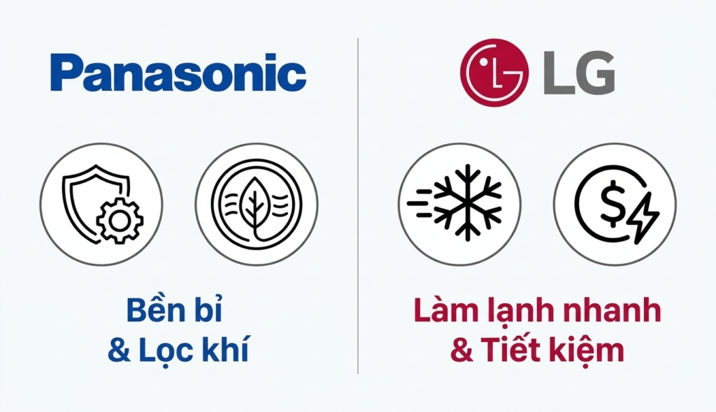 Máy lạnh âm trần LG hay Panasonic