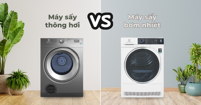 mua máy sấy bơm nhiệt hay máy sấy thông hơi