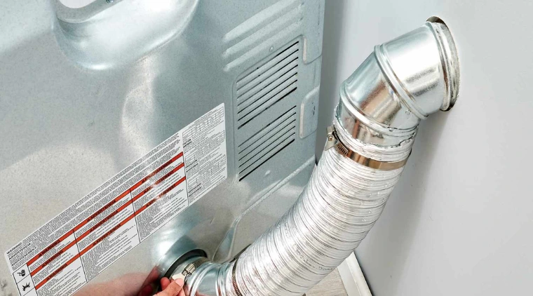 lắp đặt ống thoát hơi máy sấy quần áo