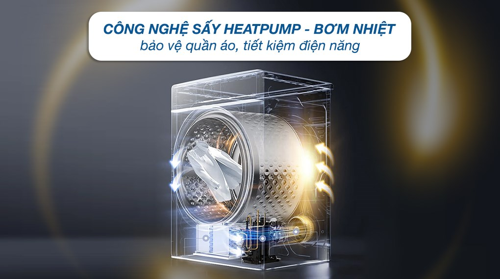 máy sấy quần áo bơm nhiệt đáng mua