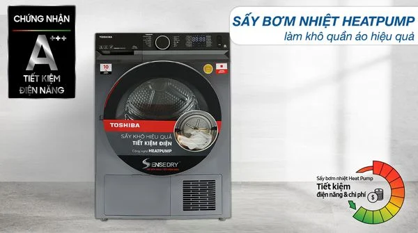 mua máy sấy quần áo Toshiba hay Electrolux
