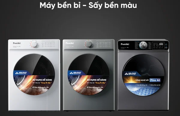 mua máy sấy quần áo Funiki hay LG