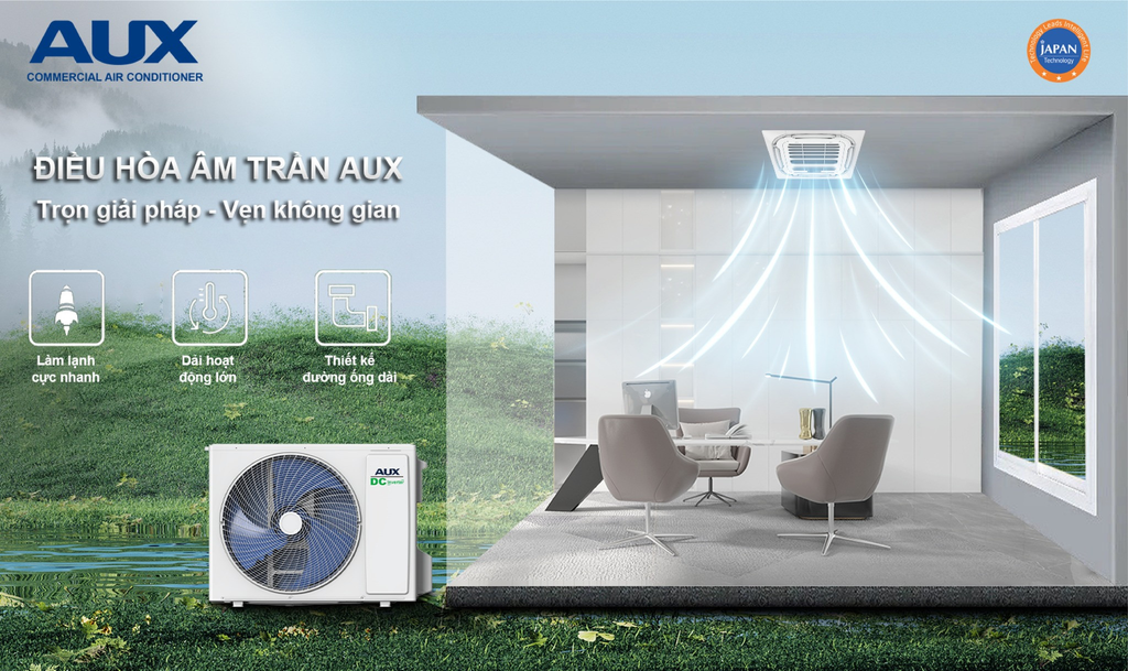 Máy lạnh âm trần AUX phù hợp với khí hậu Việt Nam không