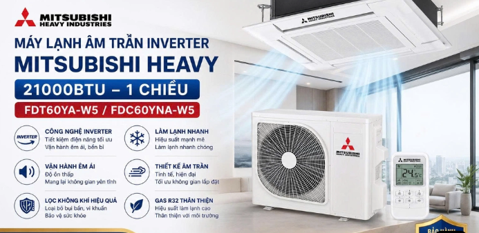 475. Máy lạnh âm trần Mitsubishi Heavy hay Samsung – Đâu là lựa chọn phù hợp?