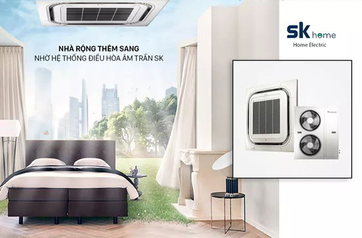 máy lạnh âm trần Sumikura và Funiki