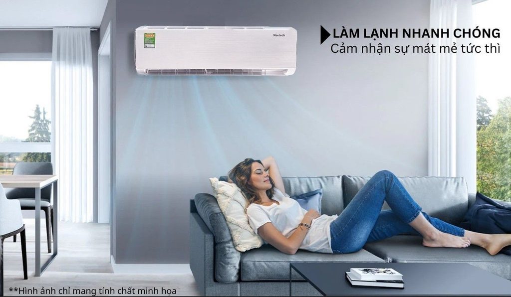 máy lạnh treo tường Reetech hay Panasonic